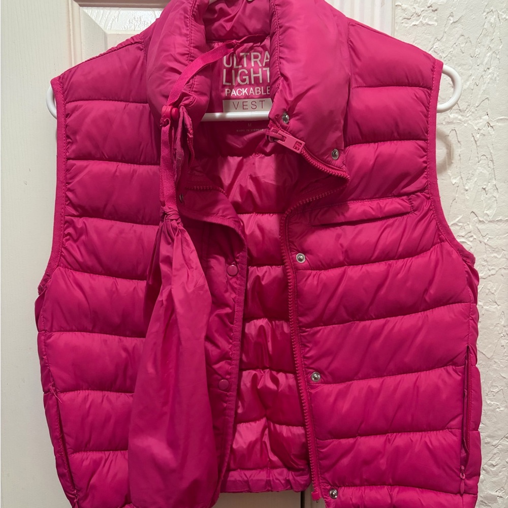 Pink Puffer Vest